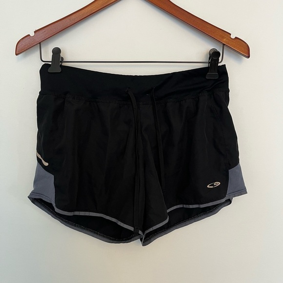 Champion Black and Gray Women's Shorts size small - Picture 2 of 6